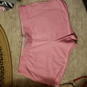 Pink 70s style shorts